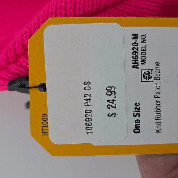 NWT Carhartt Bright Pink Knit Hat - Picture 2 of 2
